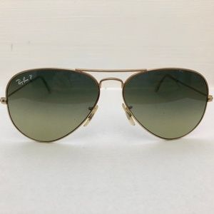 Ray-Ban Sunglasses Aviator Gold Frame Polarized